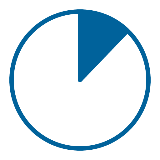 annual icon 12 percent pie chart