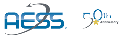 IEEE AESS Logo CMYK 50th Anniversary R1B Trans 0
